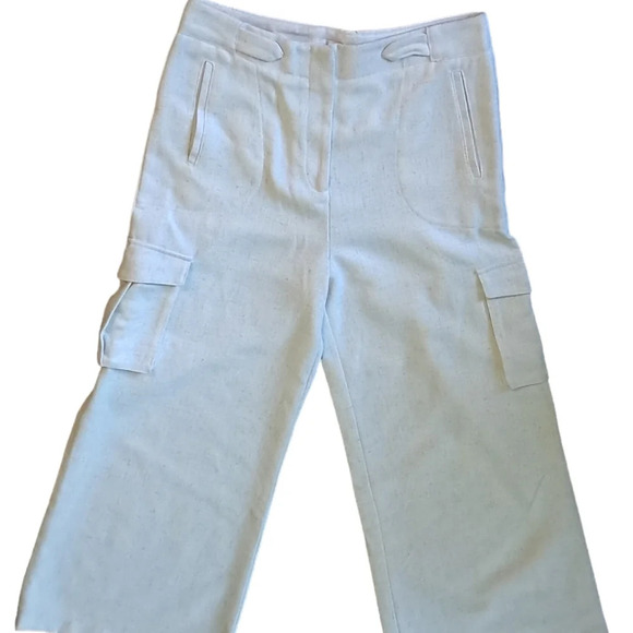 Torn by Ronny Kobo NWOT Wide Leg Linen Blend Tweed Bernee Pant - Picture 5 of 8